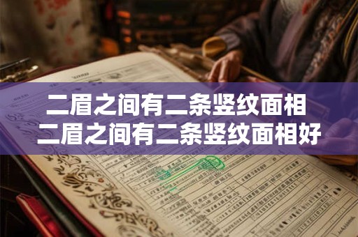 二眉之间有二条竖纹面相 二眉之间有二条竖纹面相好不好