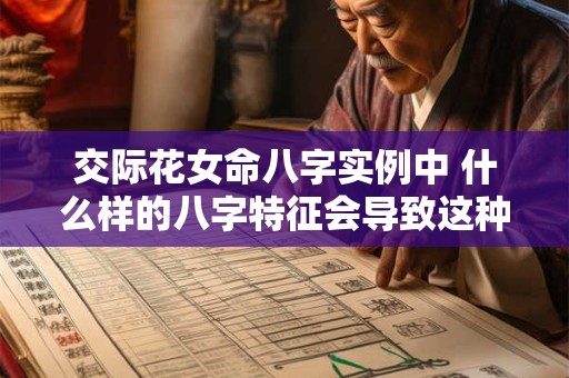 交际花女命八字实例中 什么样的八字特征会导致这种命运