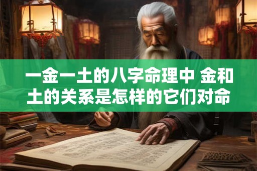 一金一土的八字命理中 金和土的关系是怎样的它们对命运有何影响