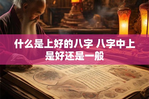 什么是上好的八字 八字中上是好还是一般