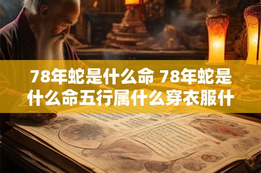 78年蛇是什么命 78年蛇是什么命五行属什么穿衣服什么颜色好