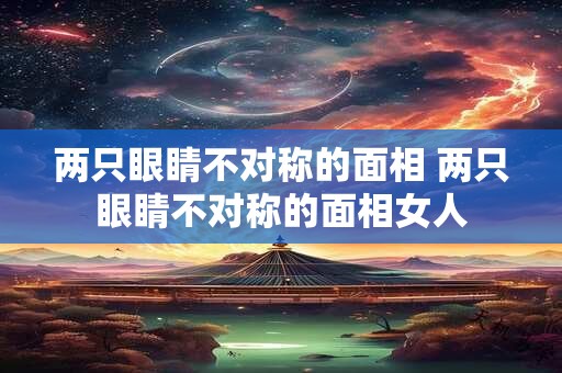 两只眼睛不对称的面相 两只眼睛不对称的面相女人