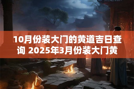 10月份装大门的黄道吉日查询 2025年3月份装大门黄道吉日