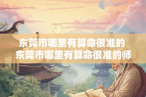 东莞市哪里有算命很准的 东莞市哪里有算命很准的师傅