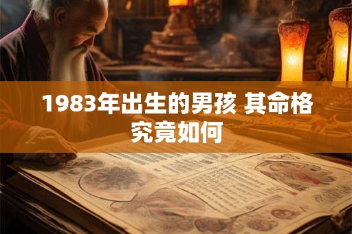 1983年出生的男孩 其命格究竟如何