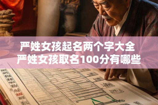 严姓女孩起名两个字大全 严姓女孩取名100分有哪些