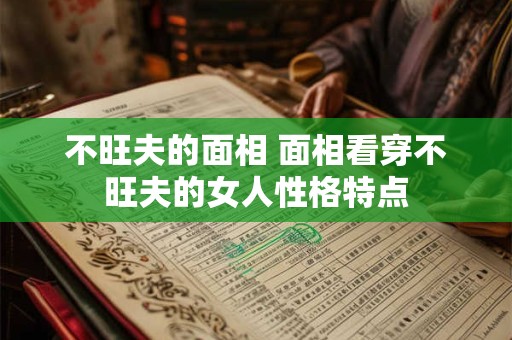 不旺夫的面相 面相看穿不旺夫的女人性格特点