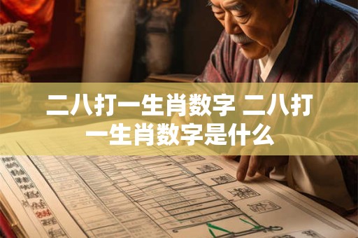 二八打一生肖数字 二八打一生肖数字是什么