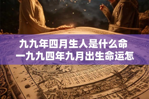 九九年四月生人是什么命 一九九四年九月出生命运怎样