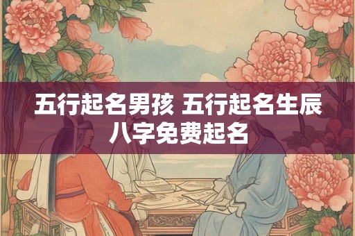 五行起名男孩 五行起名生辰八字免费起名