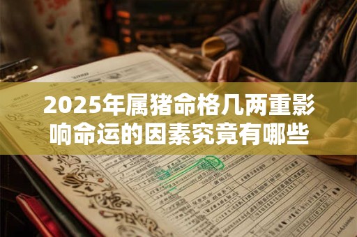2025年属猪命格几两重影响命运的因素究竟有哪些