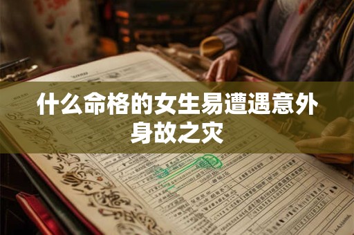什么命格的女生易遭遇意外身故之灾 什么命格的女生易遭遇意外身故之灾