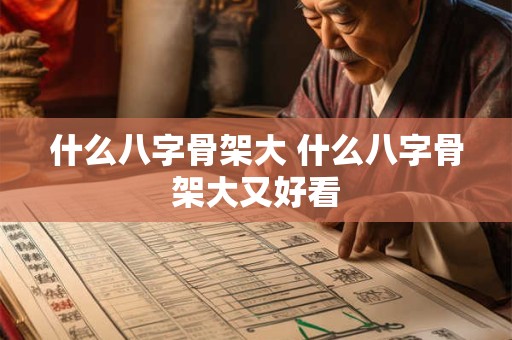 什么八字骨架大 什么八字骨架大又好看