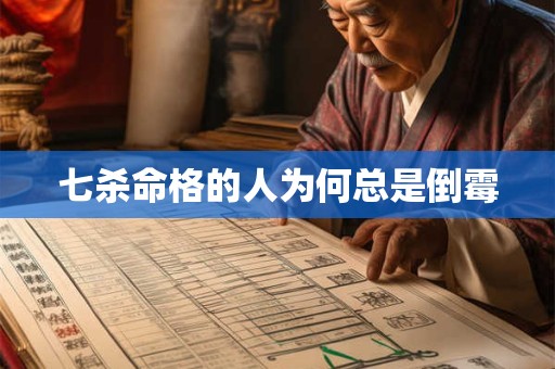 七杀命格的人为何总是倒霉