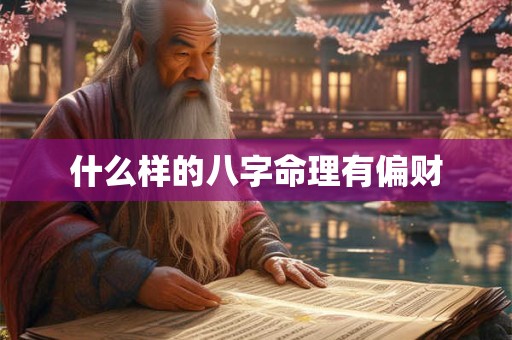 什么样的八字命理有偏财