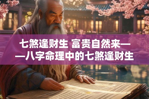 七煞逢财生 富贵自然来——八字命理中的七煞逢财生现象解析