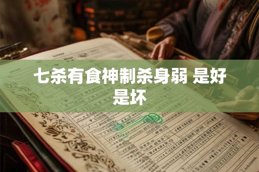 七杀有食神制杀身弱 是好是坏