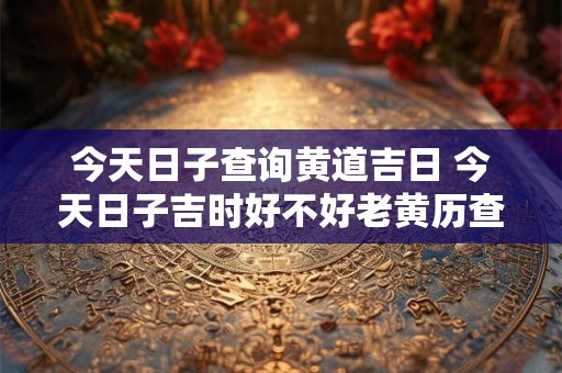 今天日子查询黄道吉日 今天日子吉时好不好老黄历查询