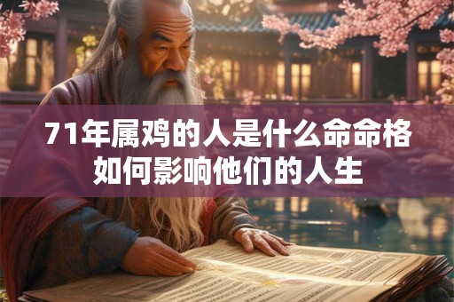 71年属鸡的人是什么命命格如何影响他们的人生 71年属鸡的人是什么命命格如何影响他们的人生