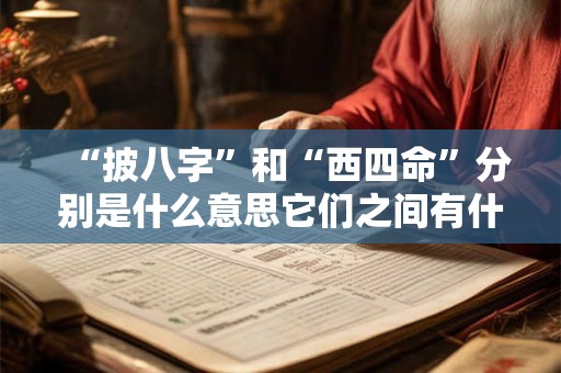 “披八字”和“西四命”分别是什么意思它们之间有什么关系