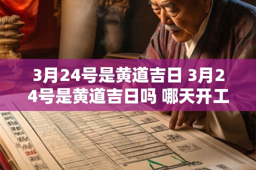 3月24号是黄道吉日 3月24号是黄道吉日吗 哪天开工干活好