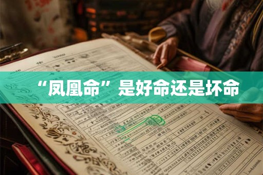 “凤凰命”是好命还是坏命