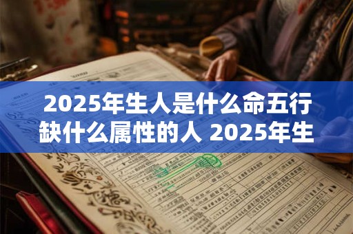 2025年生人是什么命五行缺什么属性的人 2025年生人是什么命五行缺什么属性的人呢