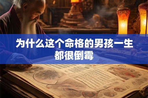 为什么这个命格的男孩一生都很倒霉