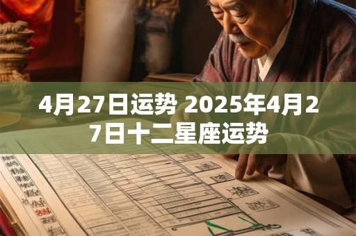 4月27日运势 2026年4月27日十二星座运势