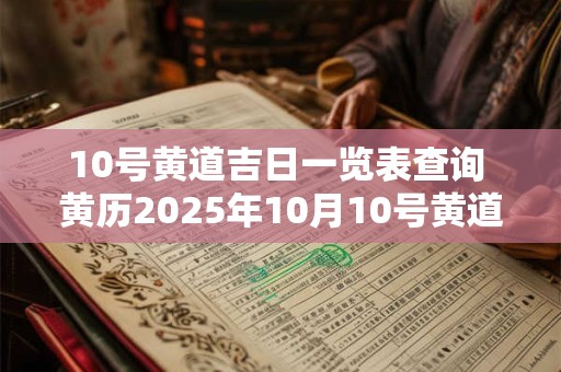 10号黄道吉日一览表查询 黄历2026年10月10号黄道吉日查询