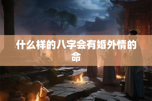 什么样的八字会有婚外情的命