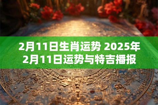2月11日生肖运势 2025年2月11日运势与特吉播报