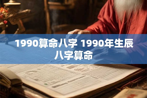 1990算命八字 1990年生辰八字算命
