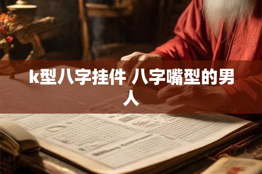 k型八字挂件 八字嘴型的男人