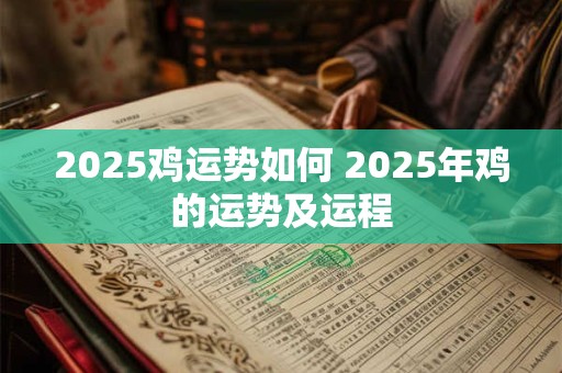 2025鸡运势如何 2025年鸡的运势及运程