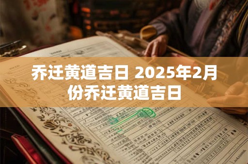 乔迁黄道吉日 2025年2月份乔迁黄道吉日