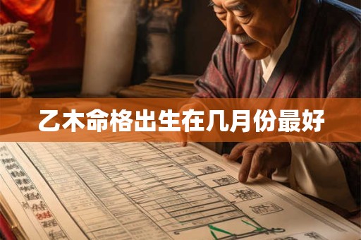 乙木命格出生在几月份最好