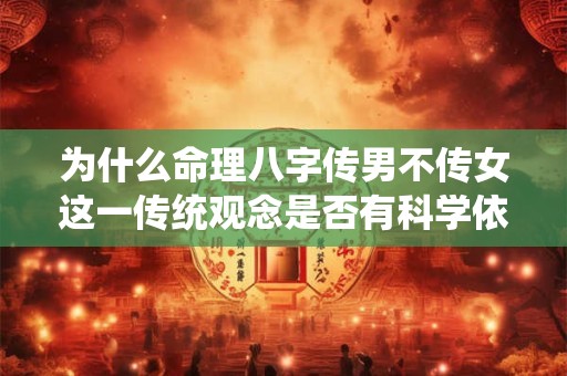 为什么命理八字传男不传女这一传统观念是否有科学依据