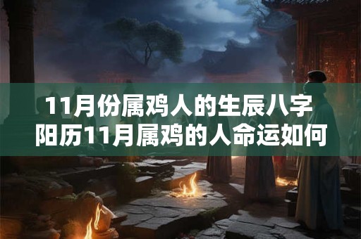 11月份属鸡人的生辰八字 阳历11月属鸡的人命运如何