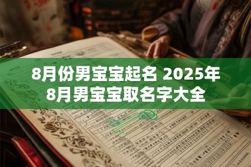 8月份男宝宝起名 2025年8月男宝宝取名字大全