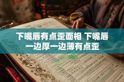 下嘴唇有点歪面相 下嘴唇一边厚一边薄有点歪
