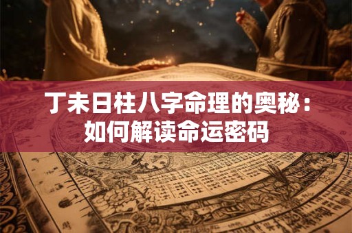 丁未日柱八字命理的奥秘：如何解读命运密码