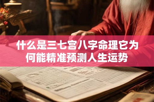 什么是三七宫八字命理它为何能精准预测人生运势