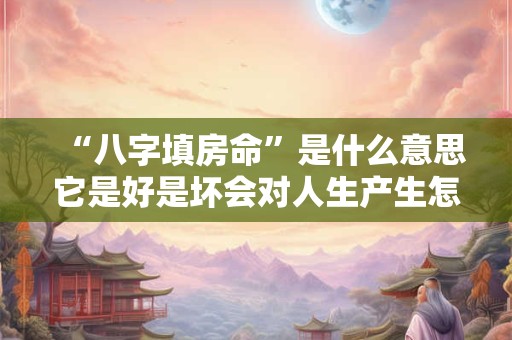 “八字填房命”是什么意思它是好是坏会对人生产生怎样的影响