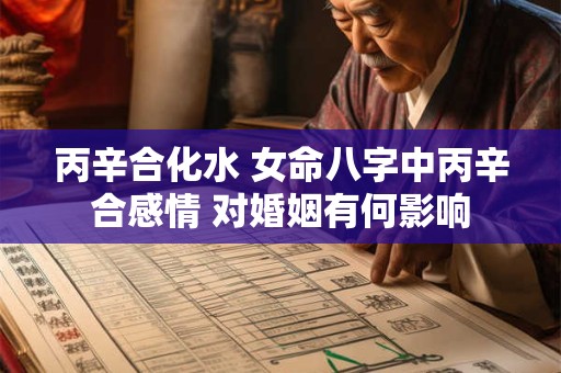 丙辛合化水 女命八字中丙辛合感情 对婚姻有何影响