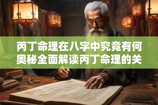 丙丁命理在八字中究竟有何奥秘全面解读丙丁命理的关键是什么