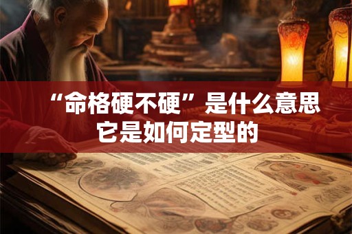 “命格硬不硬”是什么意思它是如何定型的