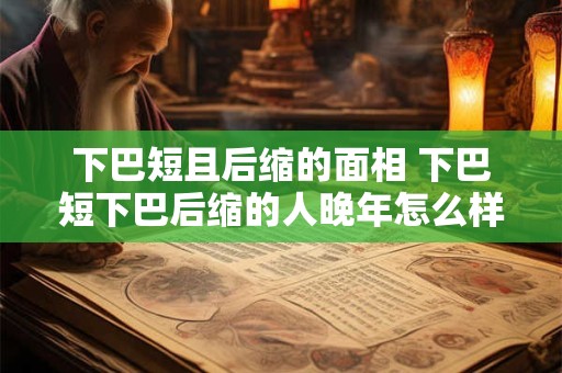 下巴短且后缩的面相 下巴短下巴后缩的人晚年怎么样