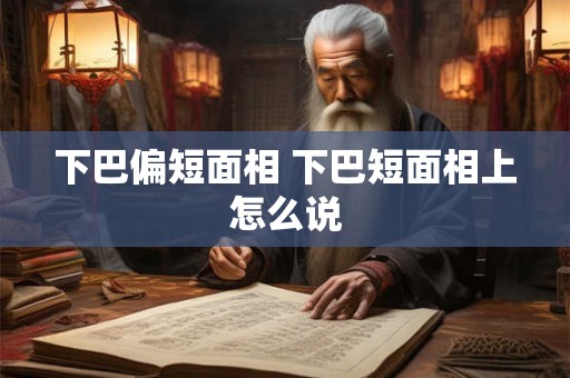 下巴偏短面相 下巴短面相上怎么说