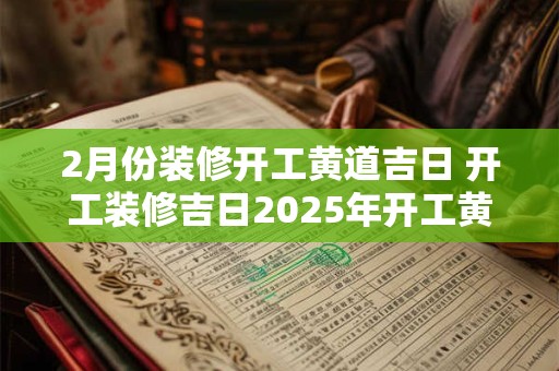2月份装修开工黄道吉日 开工装修吉日2025年开工黄道吉日